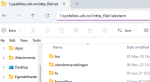 Skjermbilde av filutforskeren